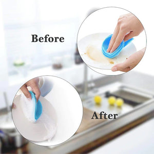 Multipurpose Silicone Dishwashing Scrubber