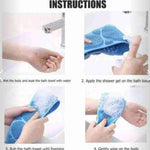Silicone Body Back Scrubber Double Side Bathing Brush for Skin Deep Cleaning