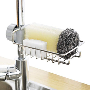 Stainless Steel Sink Kitchen Soap Sponge Holder
